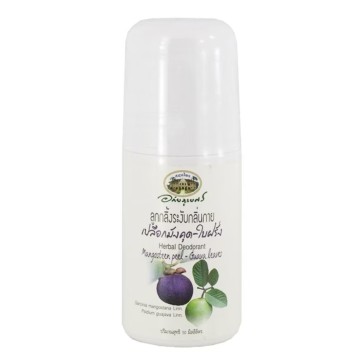 Натуральный дезодорант с Мангостином и Гуавой от Abhai Herb, Herbal Deodorant Mangosteen Peel-Guava leaves, 50 мл