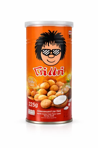 Арахис Koh Kae со вкусом кокоса — оригинальный тайский снек, 225 г