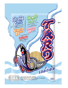 Сушеная рыбная стружка с оригинальным вкусом от Taro Seafood Snack 20 гр