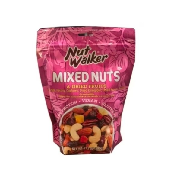 Смесь орехов и сухофруктов Nut Walker Mixed Nuts and Dried Fruit 500 гр