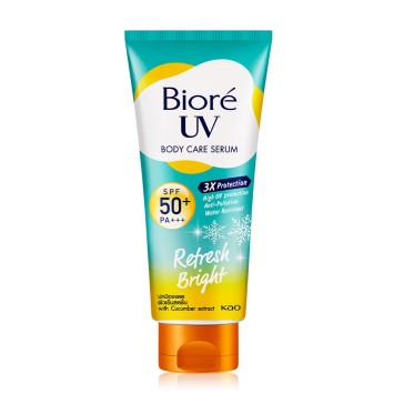 Крем для тела с охлаждающим эффектом и осветлением Biore UV Body Care Serum SPF 50+ PA+++ Refresh Bright, 150 мл