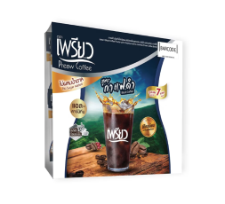 Кофе для энергии, стройности и контроля аппетита с хромом и л-карнитином Preaw Instant Black Coffee 3.5гр x 24шт