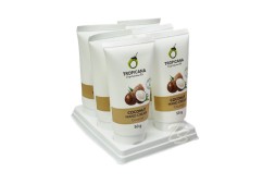 (НАБОР 6 ШТ) Кокосовый крем для рук без парабенов от Tropicana Oil, Coconut Hand Cream (non-paraben), 6 шт по 50 гр