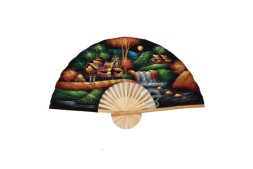 Настенный веер &amp;quot;Тайская деревня&amp;quot;