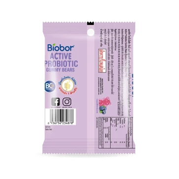 Мармеладные мишки с пробиотиками со вкусом черники BIOBOR 23 гр