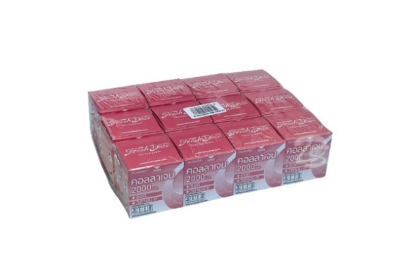 Порошковый коллаген Fresh Doze Press &amp;amp; Shake Fruit Punch Flavour Collagen 2000mg 3.5g упаковка 12 штук