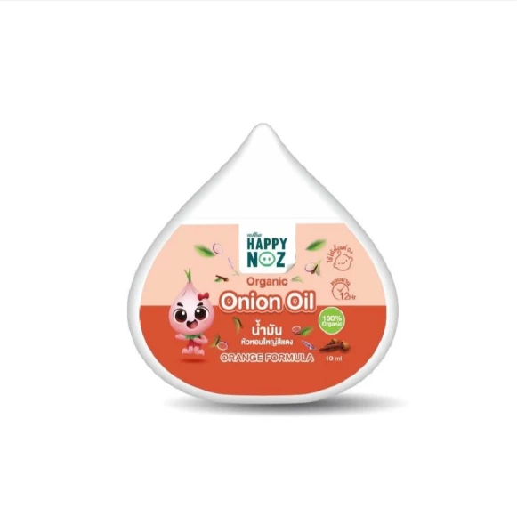 Эфирное масло от заложенности носа с луковым маслом Оранжевая формула от Happy Noz Onion Oil Orange Formula 10 мл 