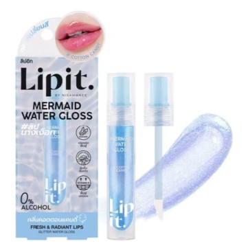 Блеск для губ Lip It Mermaid Water Gloss Cotton Candy оттенок сахарная вата 2.8 гр