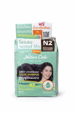 Краска-шампунь для волос Lolane Nature Code N2 Dark Brown, 30 мл — специальное предложение