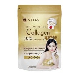 Премиальный морской Коллаген с Биотином Vida Gold 100,000 мг 100 гр