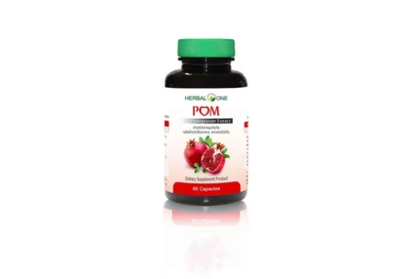 Капсулы с экстрактом граната от Herbal One, Pom Pomegranate Extract, 60 шт.