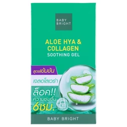 (НАБОР 3 ШТ) Успокаивающий гель для лица и тела с Алоэ Вера, коллагеном и гиалуроновой кислотой от Baby Bright Aloe Hya &amp;amp; Collagen Soothing Gel 50 гр x 3 шт