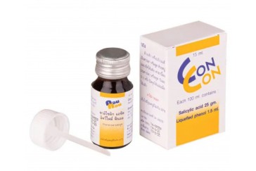 Con Con Салициловая кислота сжиженный фенол, против папиллом, бородавок и сухих мозолей 15 мл