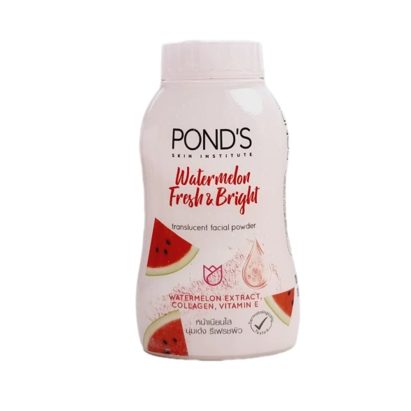 Полупрозрачная рассыпчатая пудра на основе арбузной формулы для сияния и свежести от Pond&amp;#039;s Powder Watermelon Fresh and Bright 45 гр