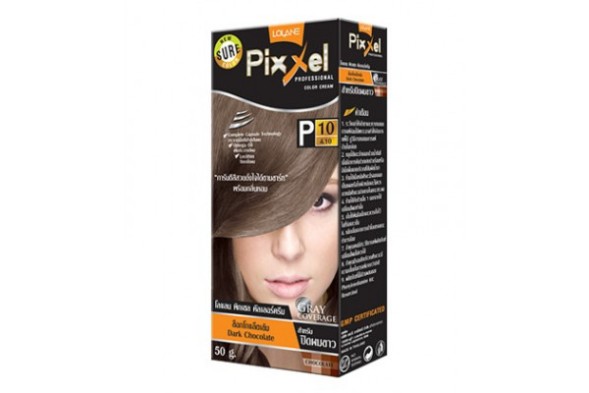 Краска для волос номер  P10 шоколад от Lolane Pixxel Color P10 Dark Chocolate Hair Color Cream 50 гр