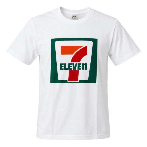 Футболка 7-Eleven Thailand белая, хлопок 100%, принт спереди