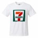 Футболка 7-Eleven Thailand белая, хлопок 100%, принт спереди