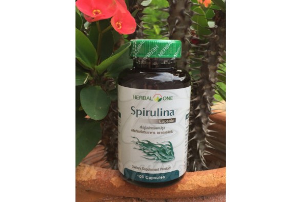 Спирулина в капсулах от Herbal One, Spirulina, 100 капсул
