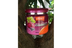 Лечебная маска от выпадения волос с пептидами экстрактом свеклы от Lolane Natura, Hair Treatment For Preventing Hair Fall Peptide & Beetroot, 250 гр