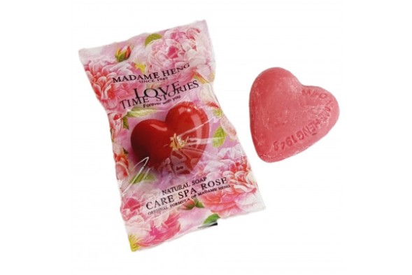 Подарочное мыло в форме сердца с ароматом розы Madame Heng Merry Love Time Story 30g