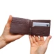 Мужской зажим для денег из коричневой кожи крокодила