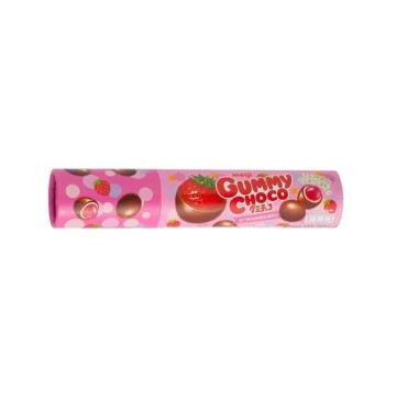 Мармеладные клубничные конфеты в шоколадной глазури Meiji Gummy Choco Strawberry 50 гр
