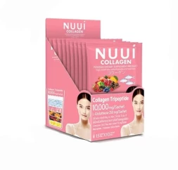 Nuui Коллаген Трипептид — 10 000 мг чистого коллагена, 10 саше по 15 г