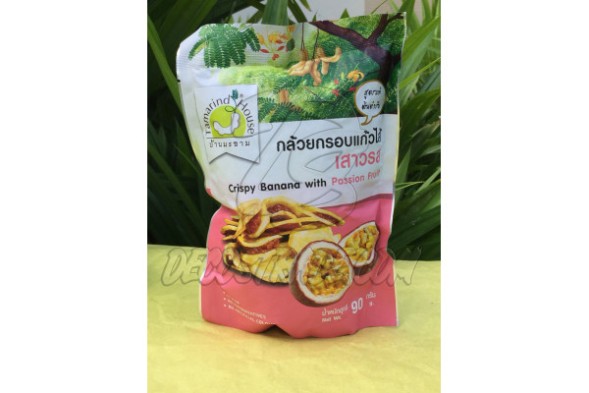 Банановые чипсы с джемом из тамаринда и маракуйи, Tamarind House Crispy Banana with Passion Fruit, 90 гр