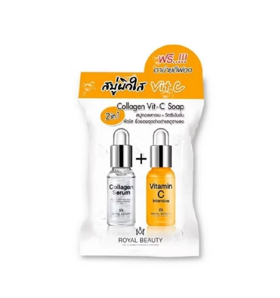 Мыло с коллагеном и витамином C для сияющей и упругой кожи Royal Beauty Collagen Vit C Soap 60 гр