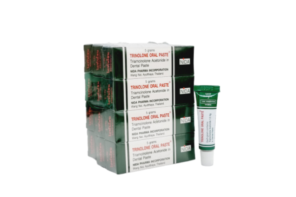 (УПАКОВКА 12 ШТ) Мазь от воспалений в полости рта от Trinolone Oral Paste 5g x 12pcs