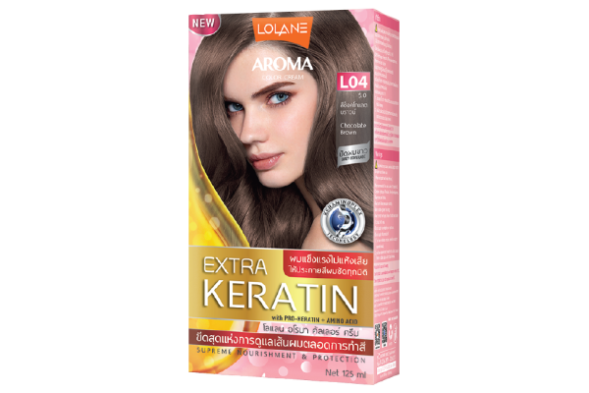 Стойкая краска для волос Lolane Aroma Extra Keratin Hair Color 125 мл (L04-Chocolate Brown)