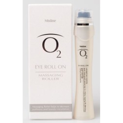Гель-сыворотка для кожи вокруг глаз О2 с массажным роликом от Mistine, Eye O2 Roll on Massaging Roller, 9 мл