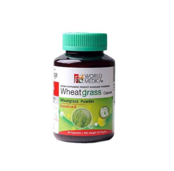Капсулы с порошком ростков пшеницы Khaolaor Wheatgrass 60 капсул