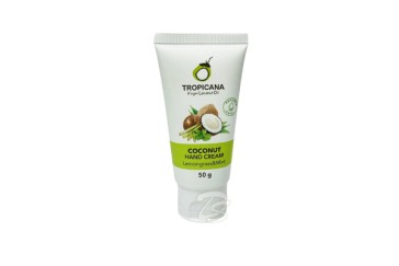 Кокосовый крем для рук &amp;quot;Лемонграсс-Мята&amp;quot; без парабенов от Tropicana Oil, Coconut Hand Cream Lemongrass-Min (non-parabe), 50 гр