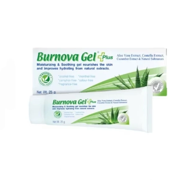 Успокаивающий гель с Алоэ Вера от ожогов и акне от Burnova Gel Plus 25 гр