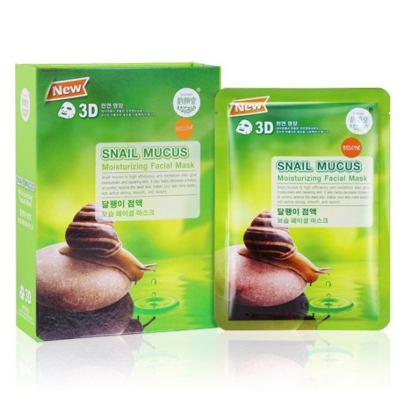 Тканевые маски для лица Moods с муцином Улитки 10 шт