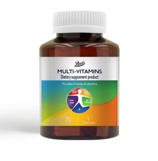 Мультивитаминный комплекс от Boots Multivitamins 30 таблеток