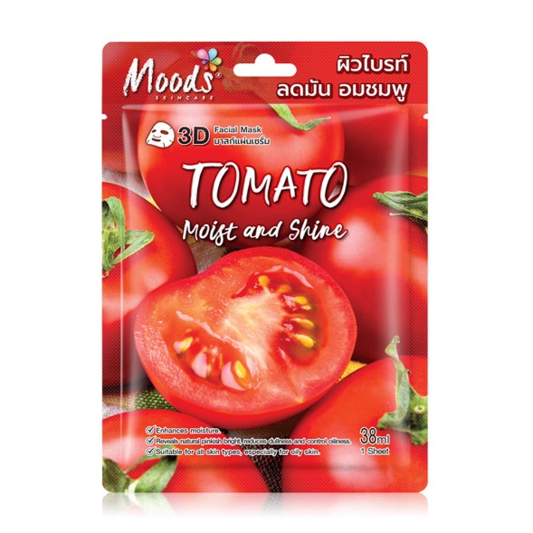 Витаминная тканевая маска для лица с Томатом от Belov, Tomato Face Mask, 38 мл