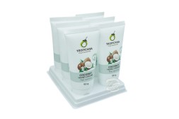 (НАБОР 6 ШТ) Кокосовый крем для рук "Жасмин" без парабенов от Tropicana Oil, Coconut Hand Cream Thai-Jasmine (non-parabe), 6 шт по 50 гр