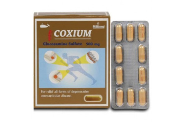 Глюкозамин  для лечения суставов от COXIUM 500mg Glucosamine Sulfate 100 Capsules