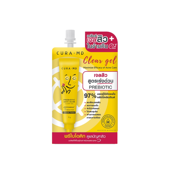Гель от акне с пребиотиками и салициловой кислотой Cura MD Clear Gel Probiotic Anti-Acne 4 гр