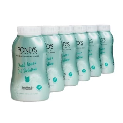 (УПАКОВКА 6 ШТ) Рассыпчатая пудра для лица для жирной кожи склонной к акне Pond&amp;#039;s Dual Acne and Oil Solution Formula 45 гр