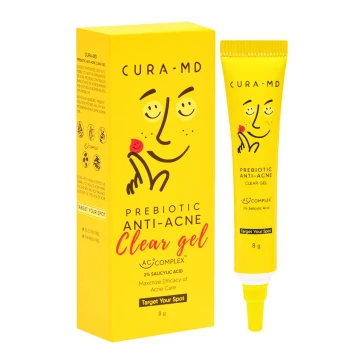 Гель от акне с пребиотиками и салициловой кислотой Cura MD Clear Gel Probiotic Anti-Acne 8 гр