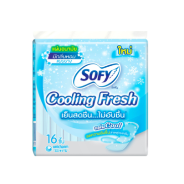 Ежедневные прокладки с охлаждающим эффектом Sofy Cooling Fresh 16 шт за 1 бат 