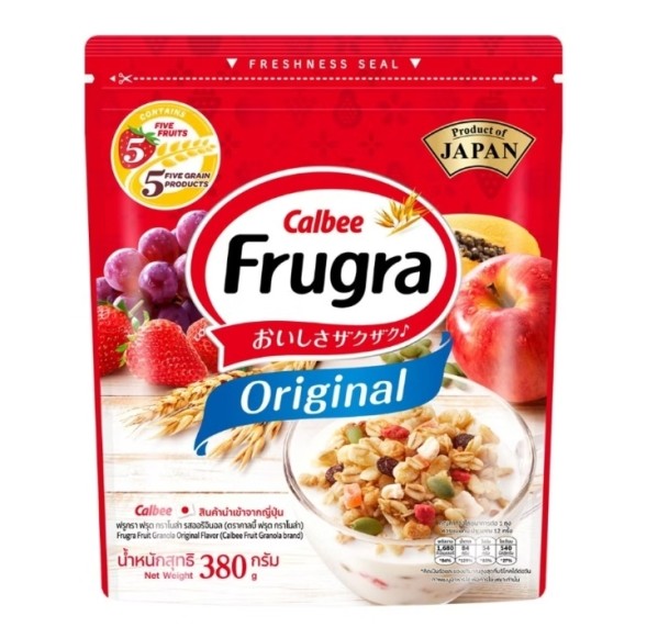 Японская фруктовая гранола Calbee Frugra 380 гр 