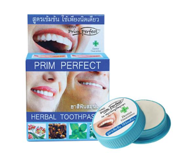 Растительная зубная паста от Prim perfect,  Herbal toothpaste, 25 гр