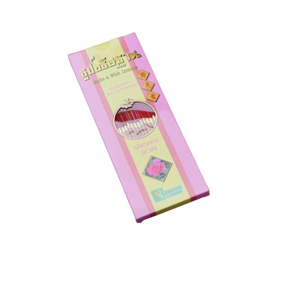 Благовония Ароматические палочки с ароматом Розы Bangkok Incense Rose 60 палочек