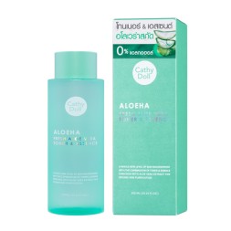 Очищающий тонер-эссенция 90% Алоэ от Cathy Doll, Aloe Ha Fresh Aloe Vera Toner & Essence, 300 мл