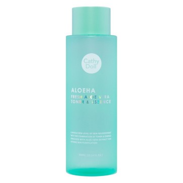 Очищающий тонер-эссенция 90% Алоэ от Cathy Doll, Aloe Ha Fresh Aloe Vera Toner &amp;amp; Essence, 300 мл