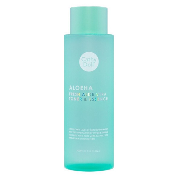 Очищающий тонер-эссенция 90% Алоэ от Cathy Doll, Aloe Ha Fresh Aloe Vera Toner &amp;amp; Essence, 300 мл